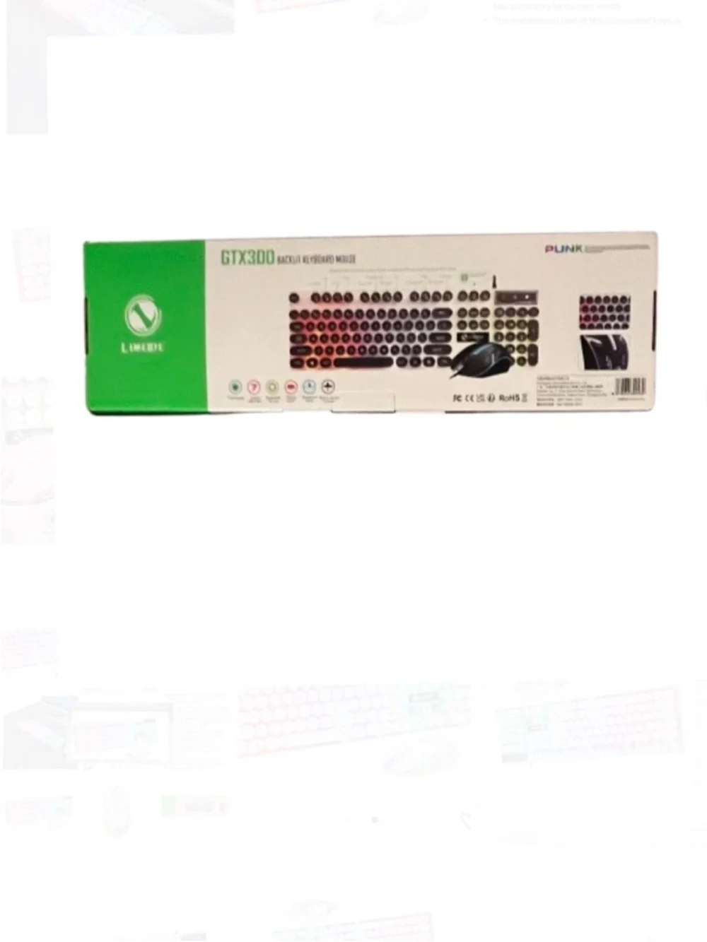 🆕 - Limeide GTX 300 Suspension Rainbow Light Gaming Mouse & Keyboard